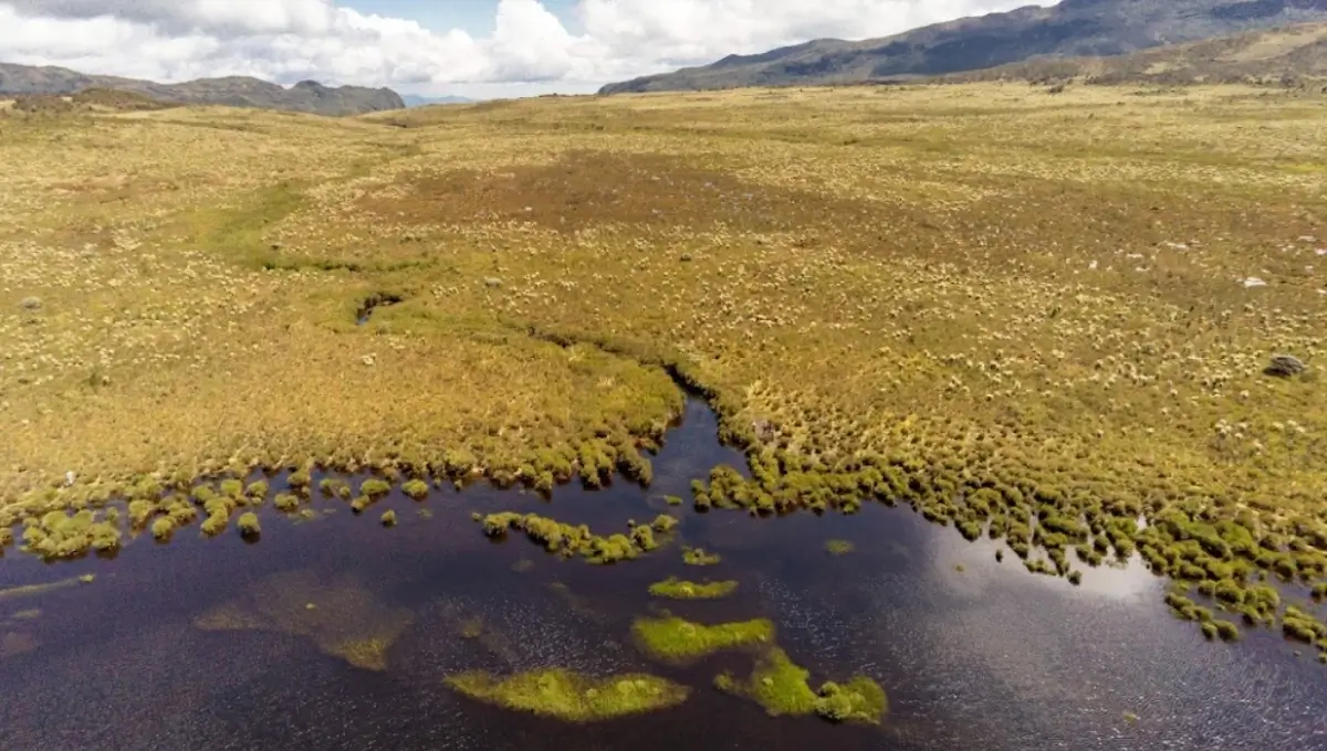 Fotografía de la Laguna del Magdalena, nacimiento del gran río Magdalena