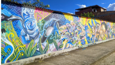 Mural artístico de San Agustín Huila